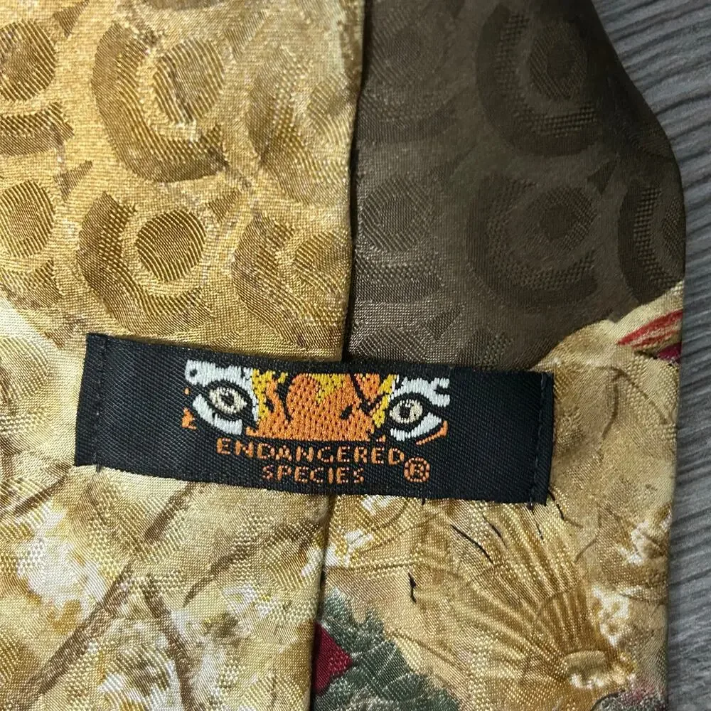 Endangered Species Silk Tie “The de la Renta Twins” Fish Print Necktie artwear